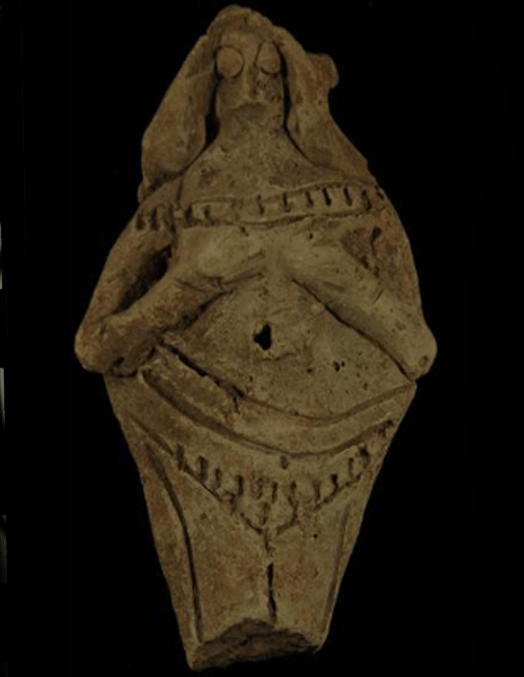 This goddess is object B15429 in the Babylonian collection of the Penn Museum